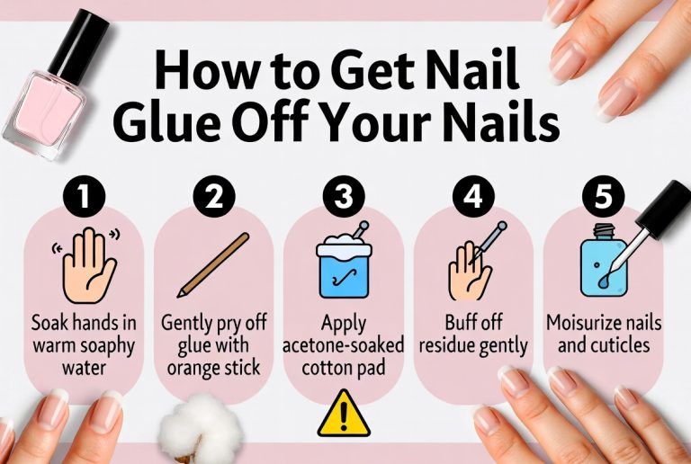 How to Get Nail Glue Off Your Nails