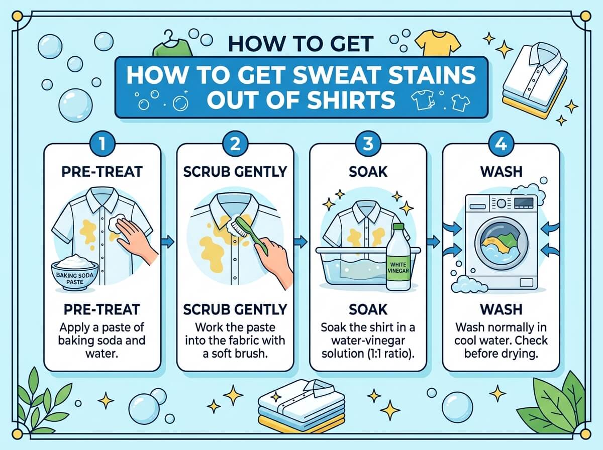 How to Get Sweat Stains Out of Shirts